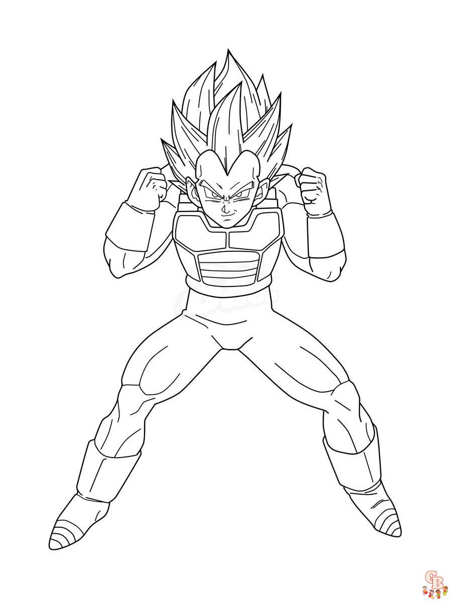 Coloriage Vegeta