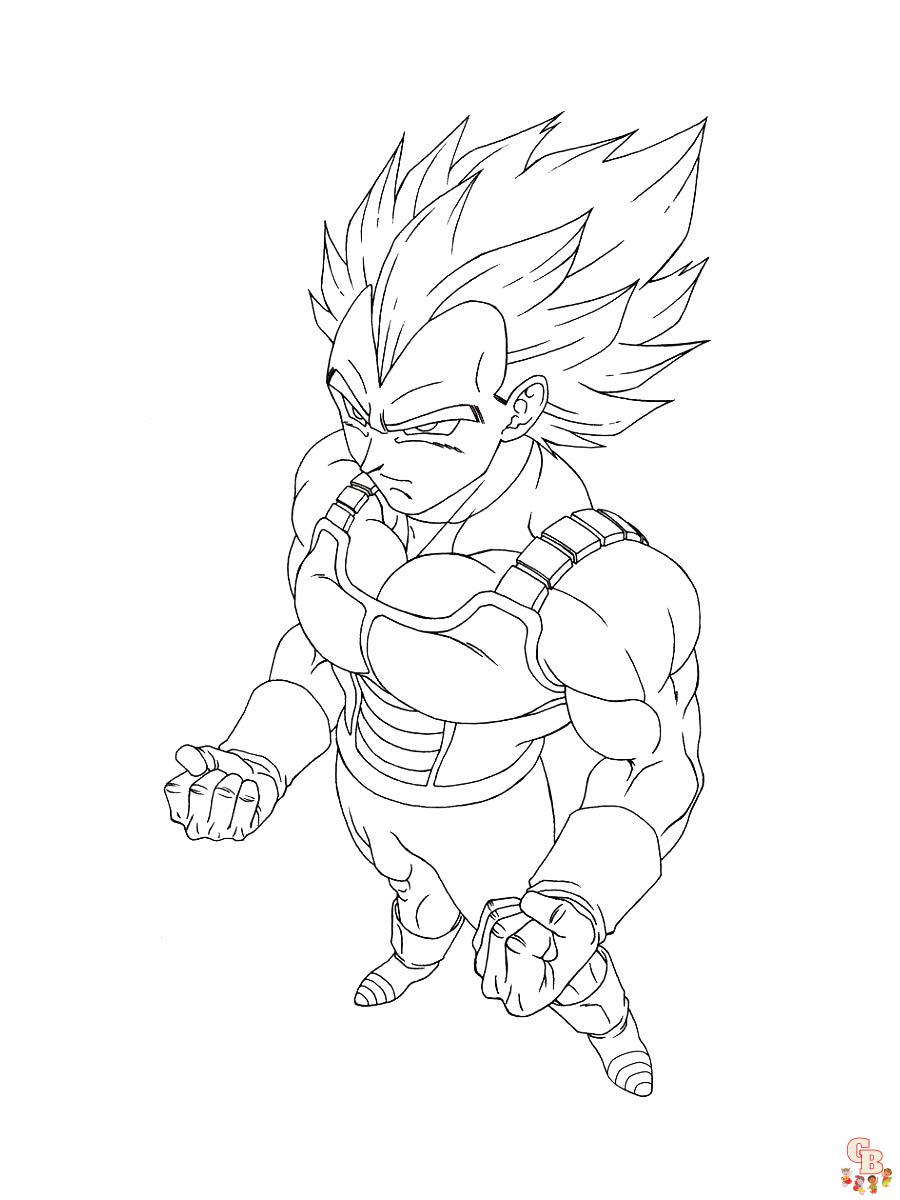 Coloriage Vegeta