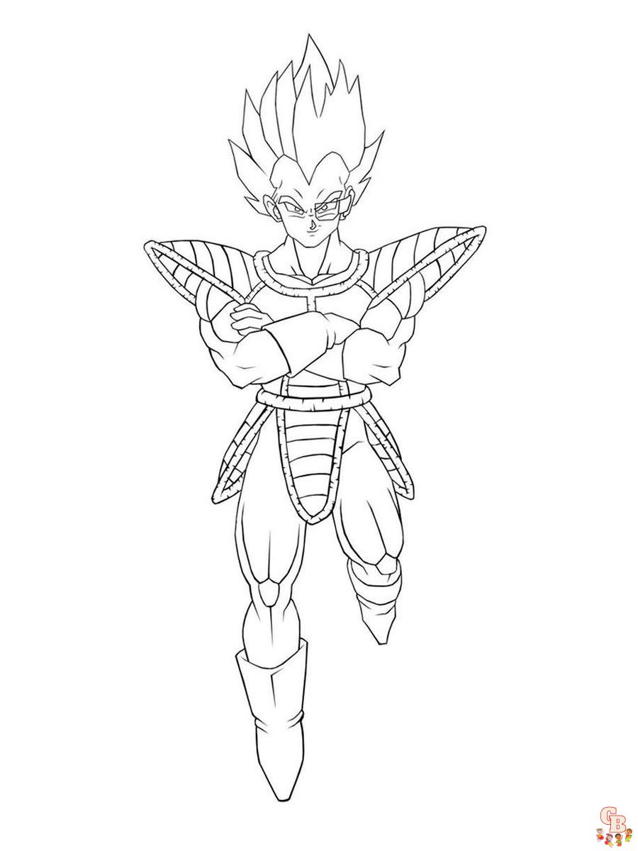 Coloriage Vegeta