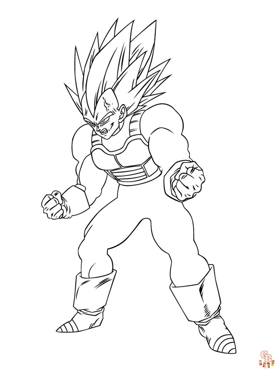 Coloriage Vegeta