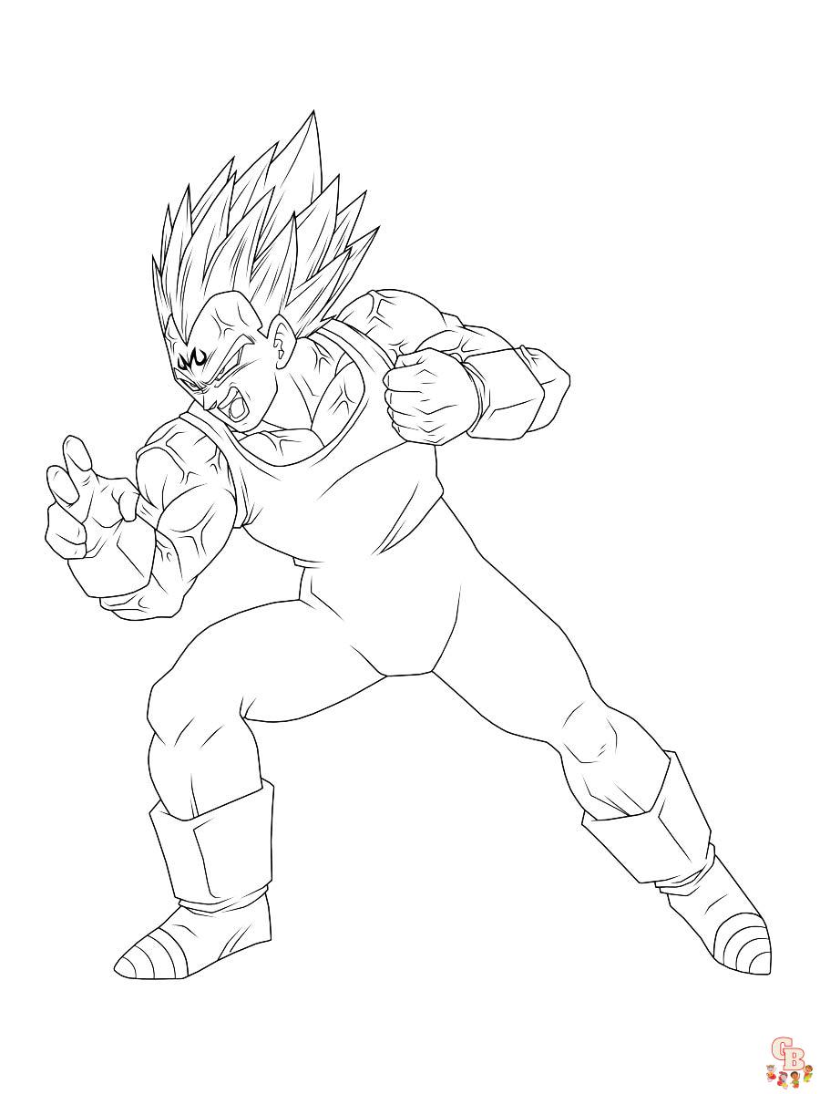 Coloriage Vegeta