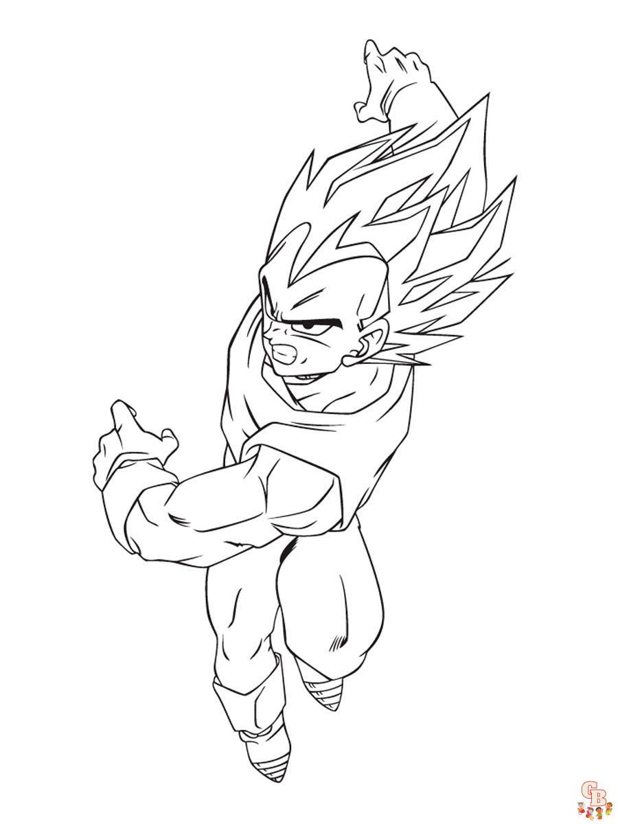 Coloriage Vegeta