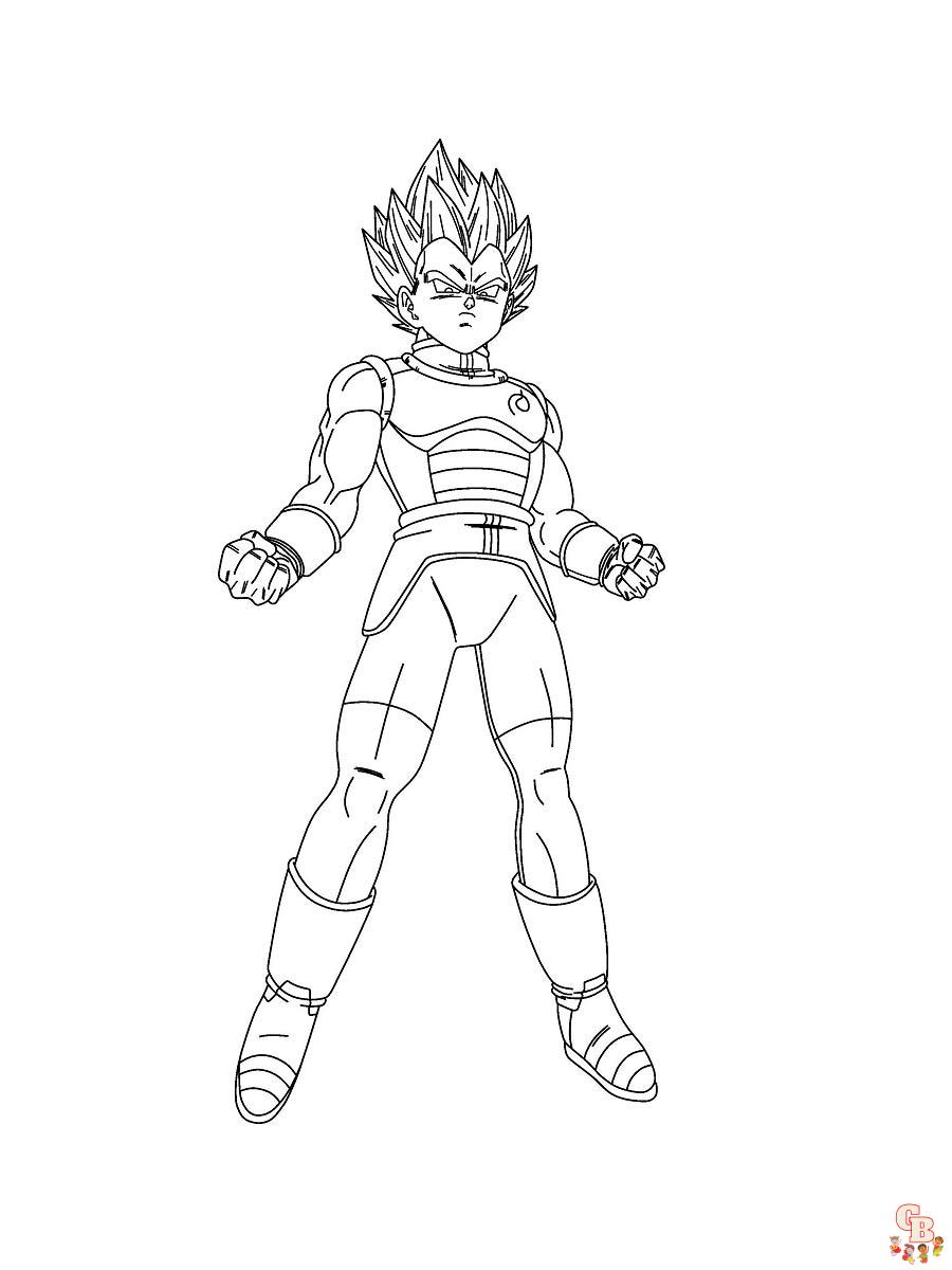 Coloriage Vegeta