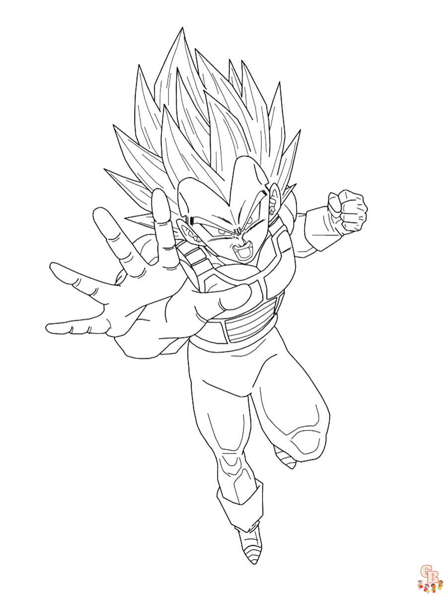 Coloriage Vegeta