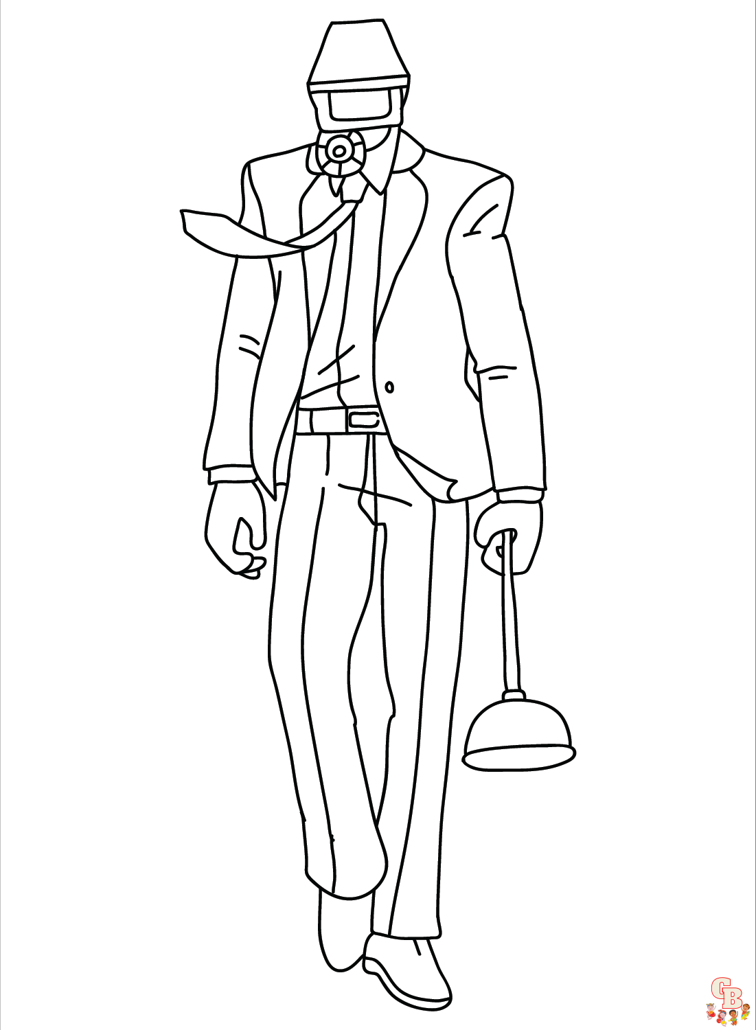 Skibidi Toilet Coloriage