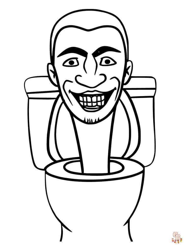 Skibidi Toilet Coloriage