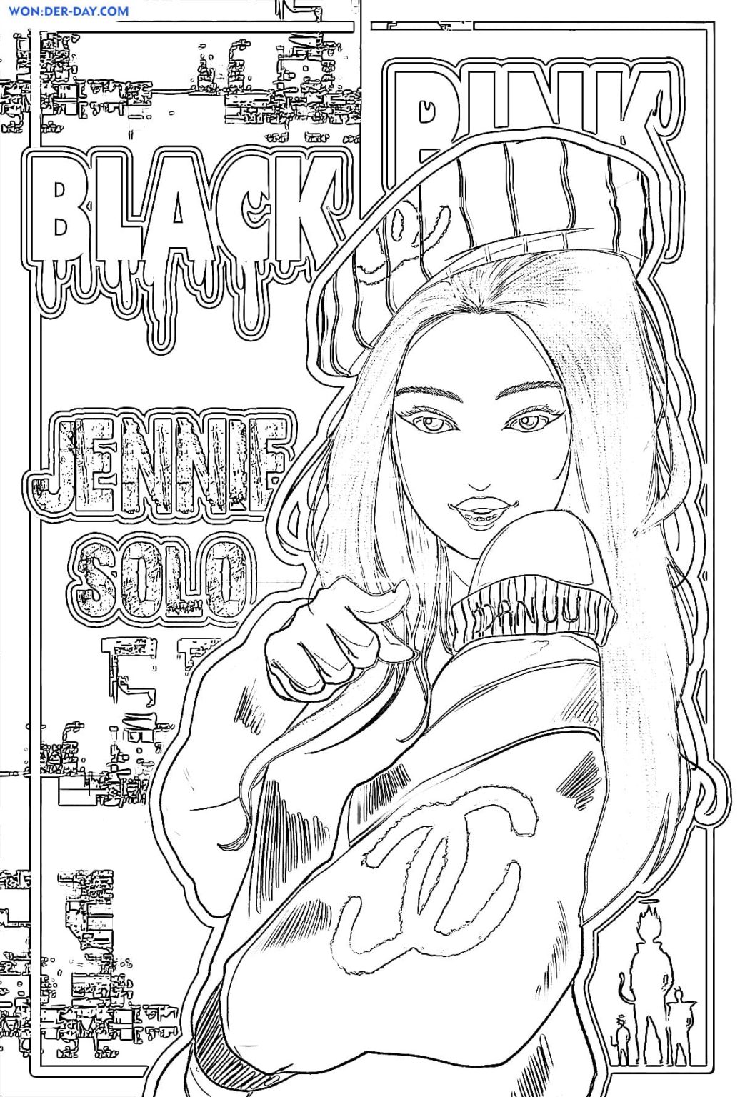Blackpink Coloring Pages Printable Drawings for Fans