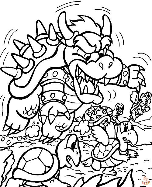 Coloriage Bowser