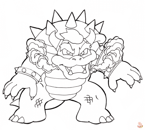 Coloriage Bowser