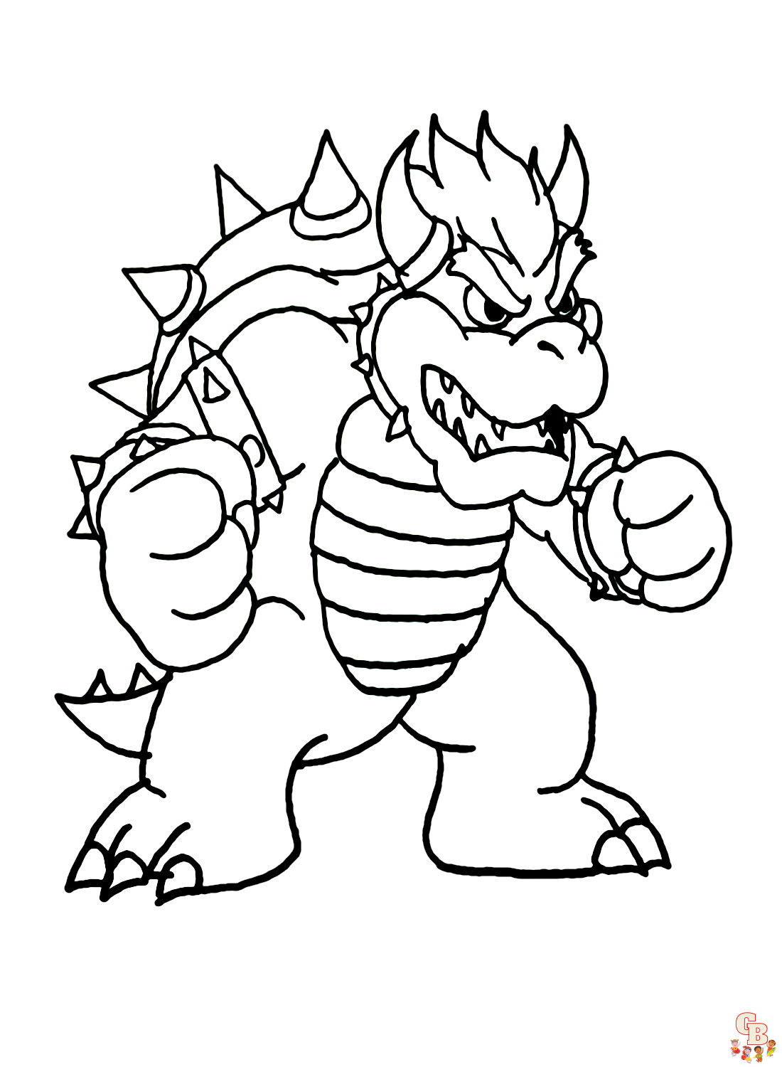 Coloriage Bowser