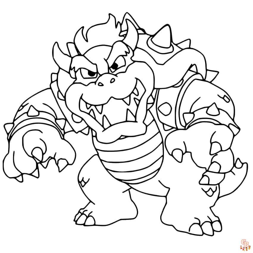 Coloriage Bowser