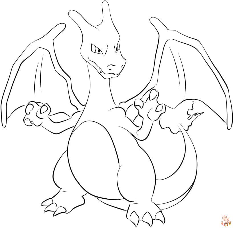 Coloriage Charizard