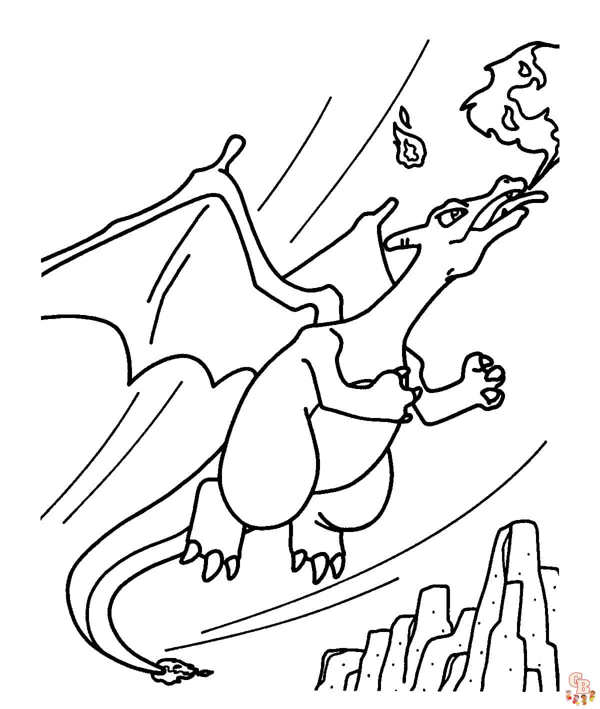 Coloriage Charizard