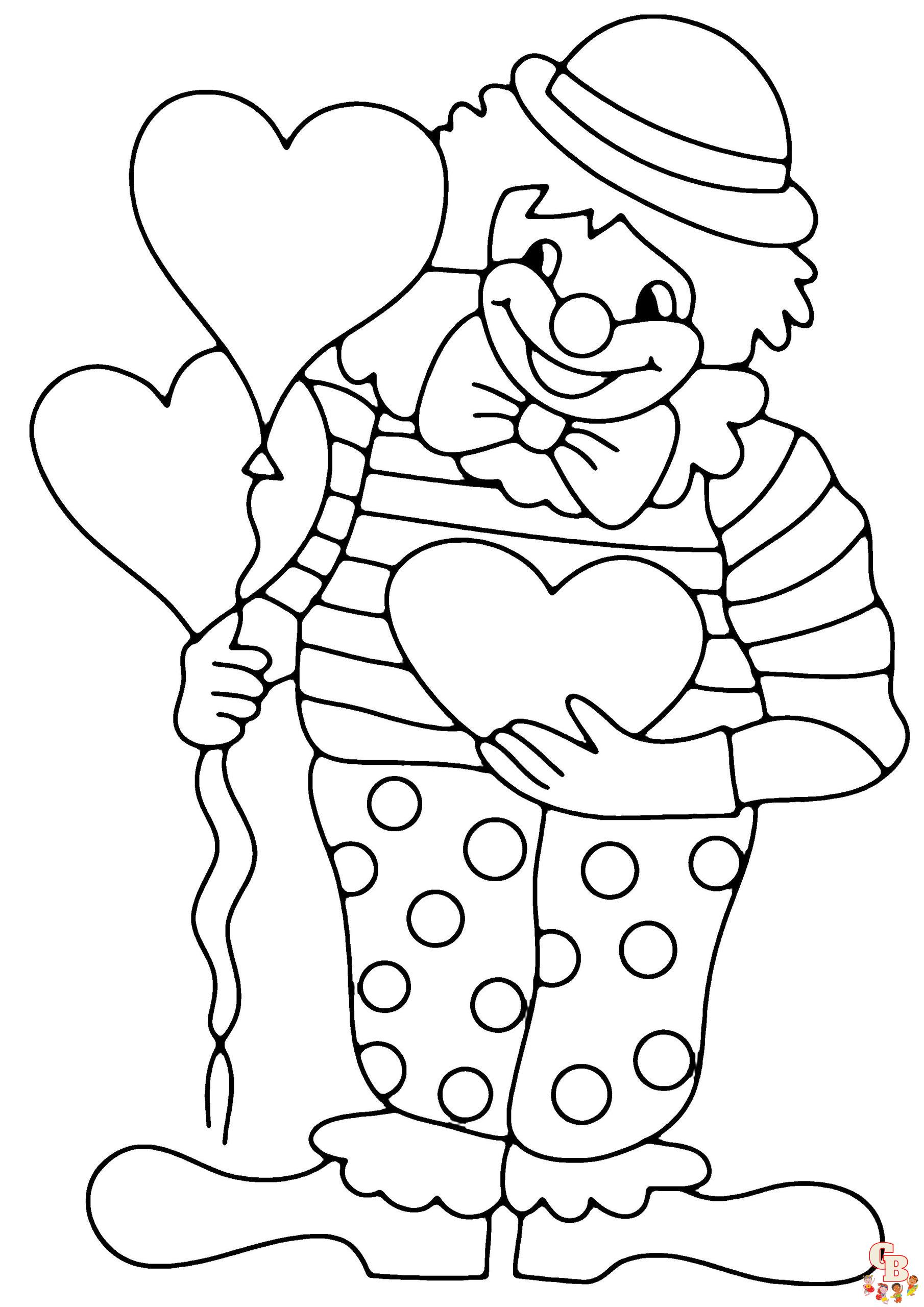 Disegni da colorare di clown da stampare e per bambini