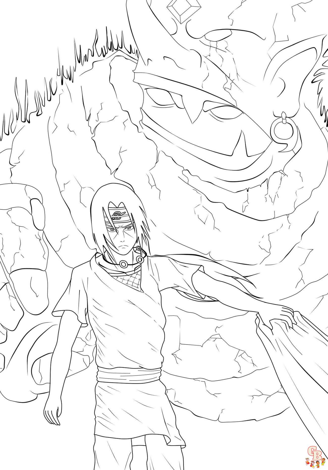 Coloriage Itachi