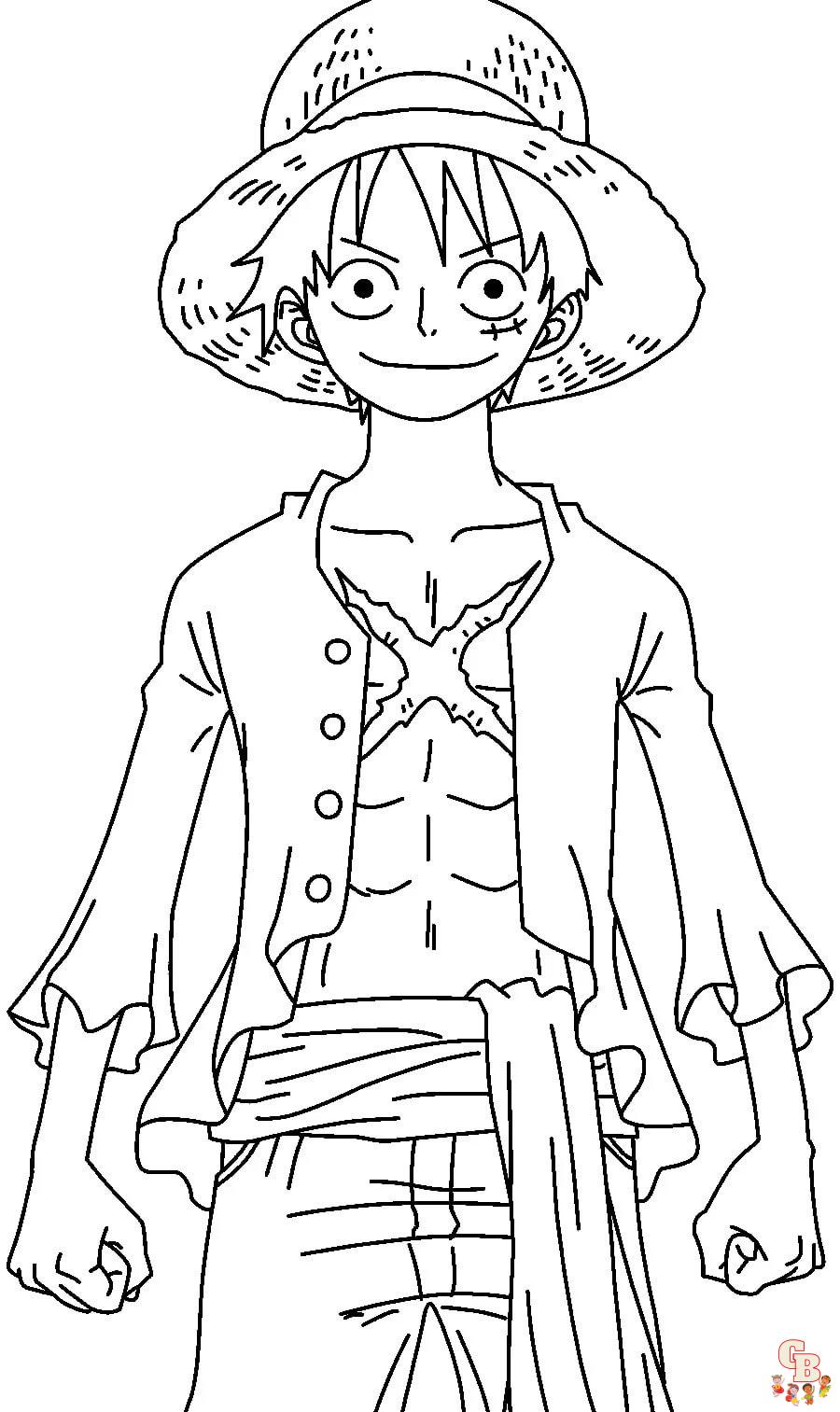 Coloriage Luffy