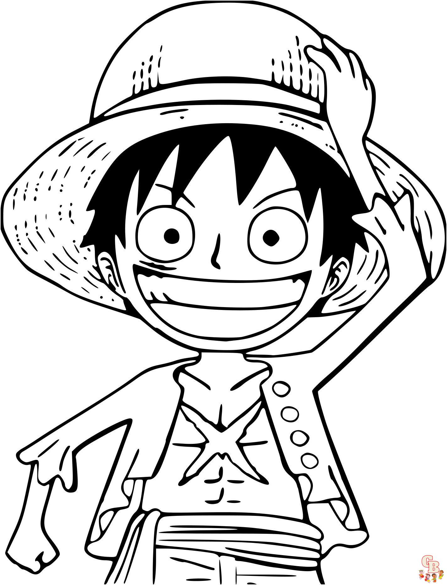 Coloriage Luffy