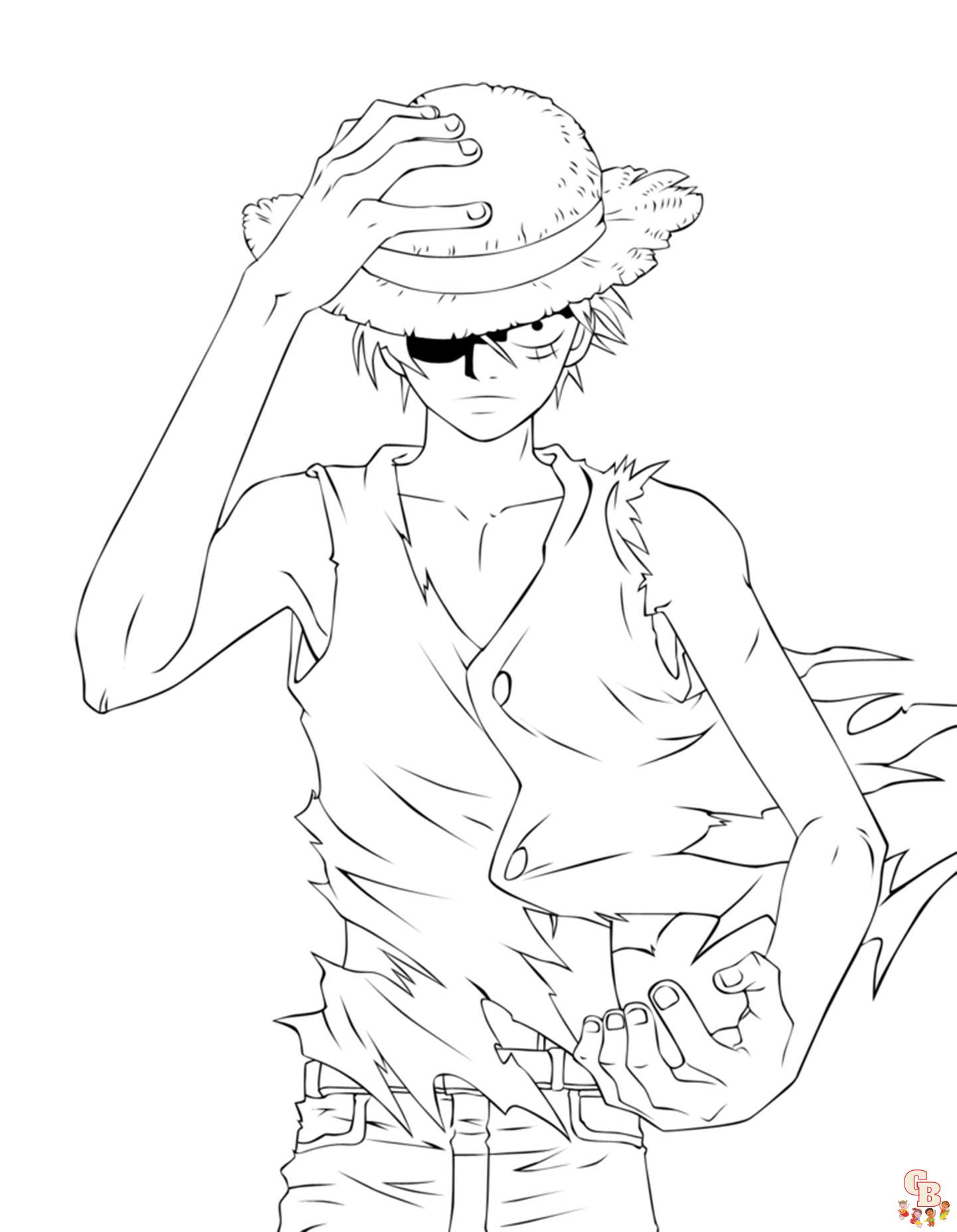 Coloriage Luffy