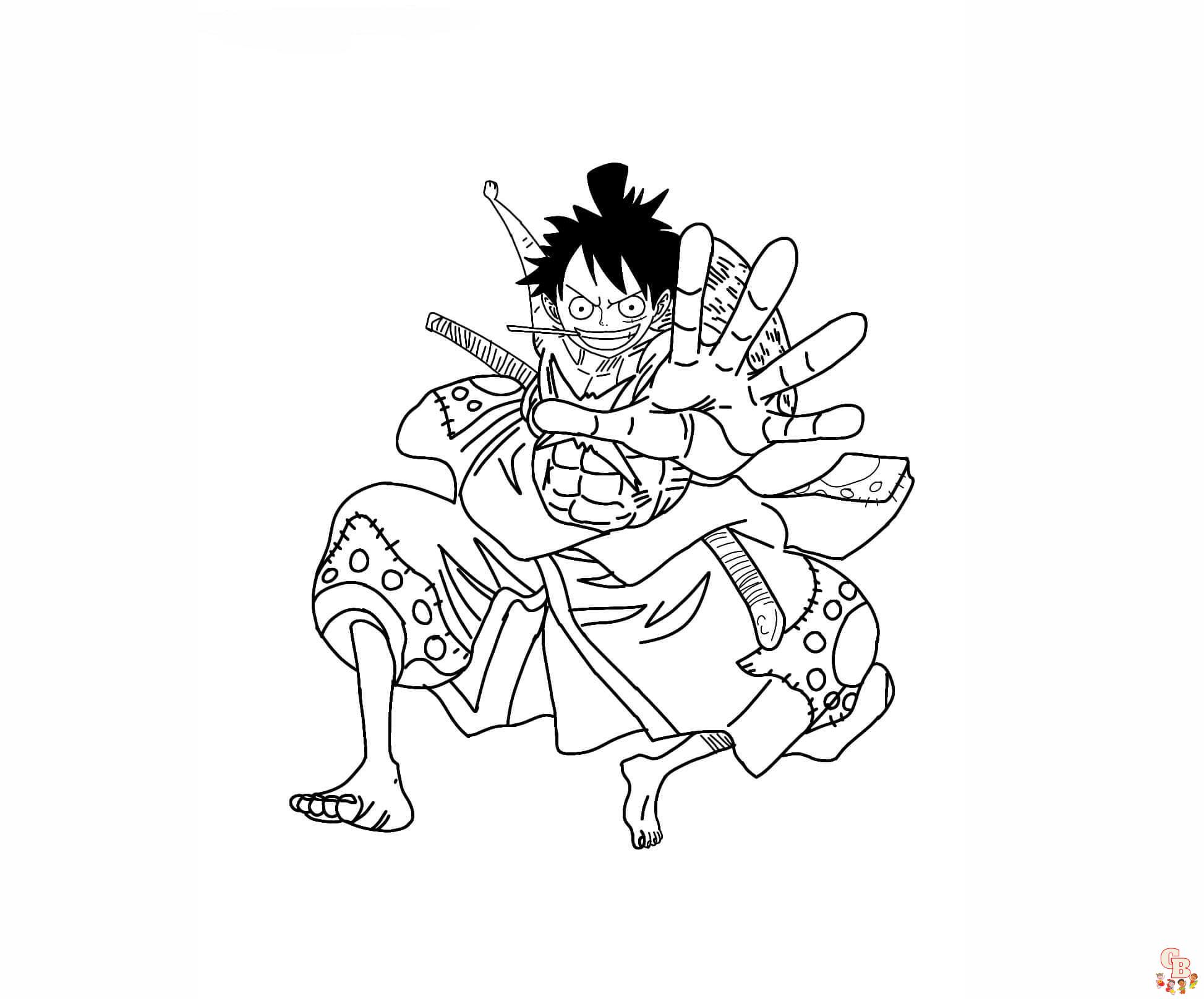 Coloriage Luffy