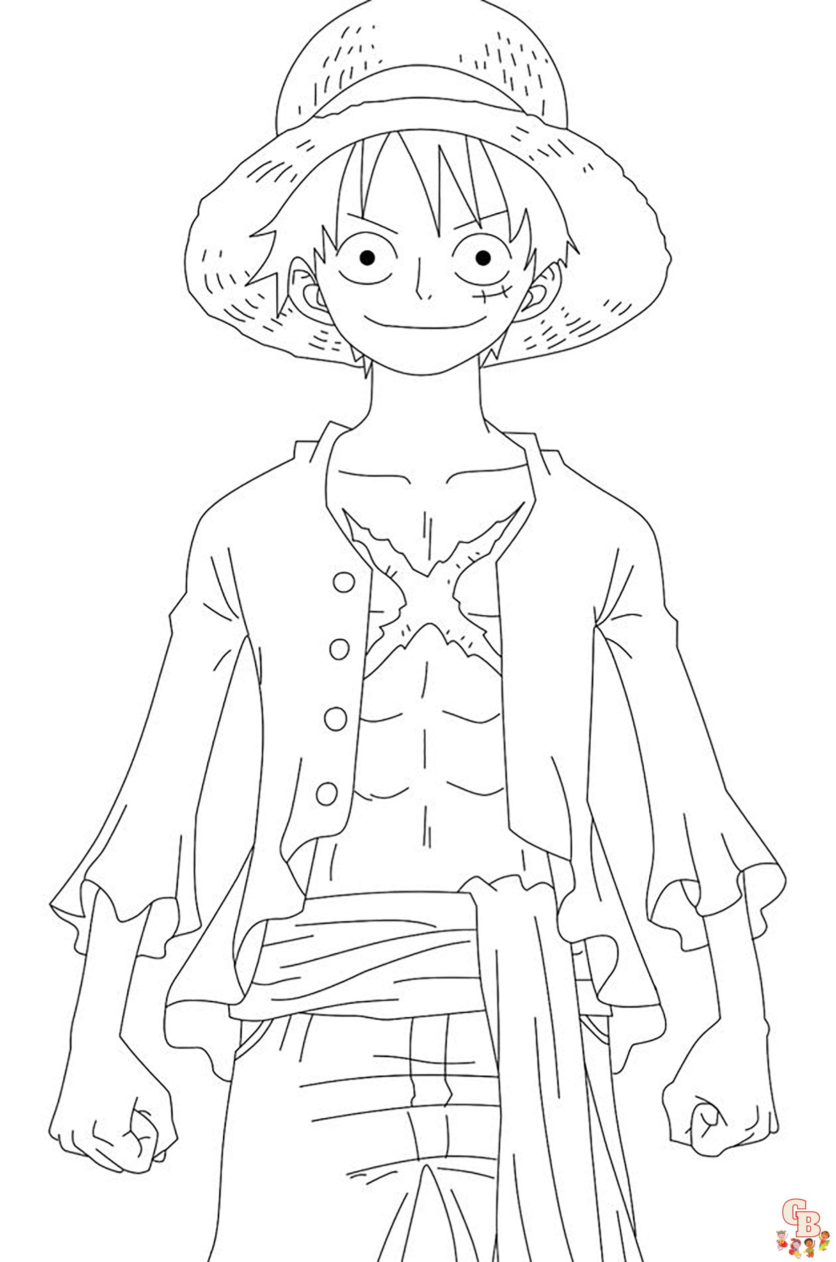 Coloriage Luffy