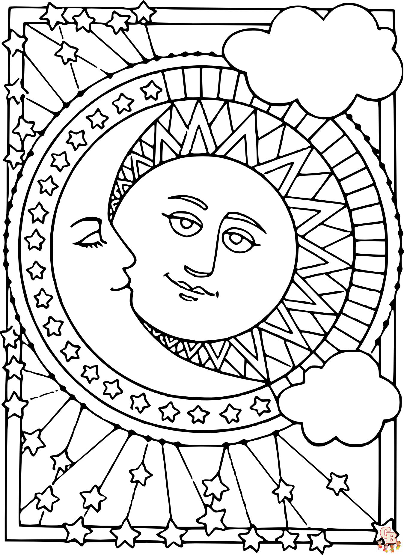 Coloriage Lune