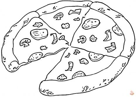 Coloriage Pizza