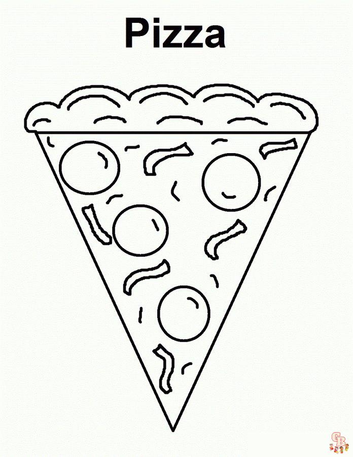 Coloriage Pizza