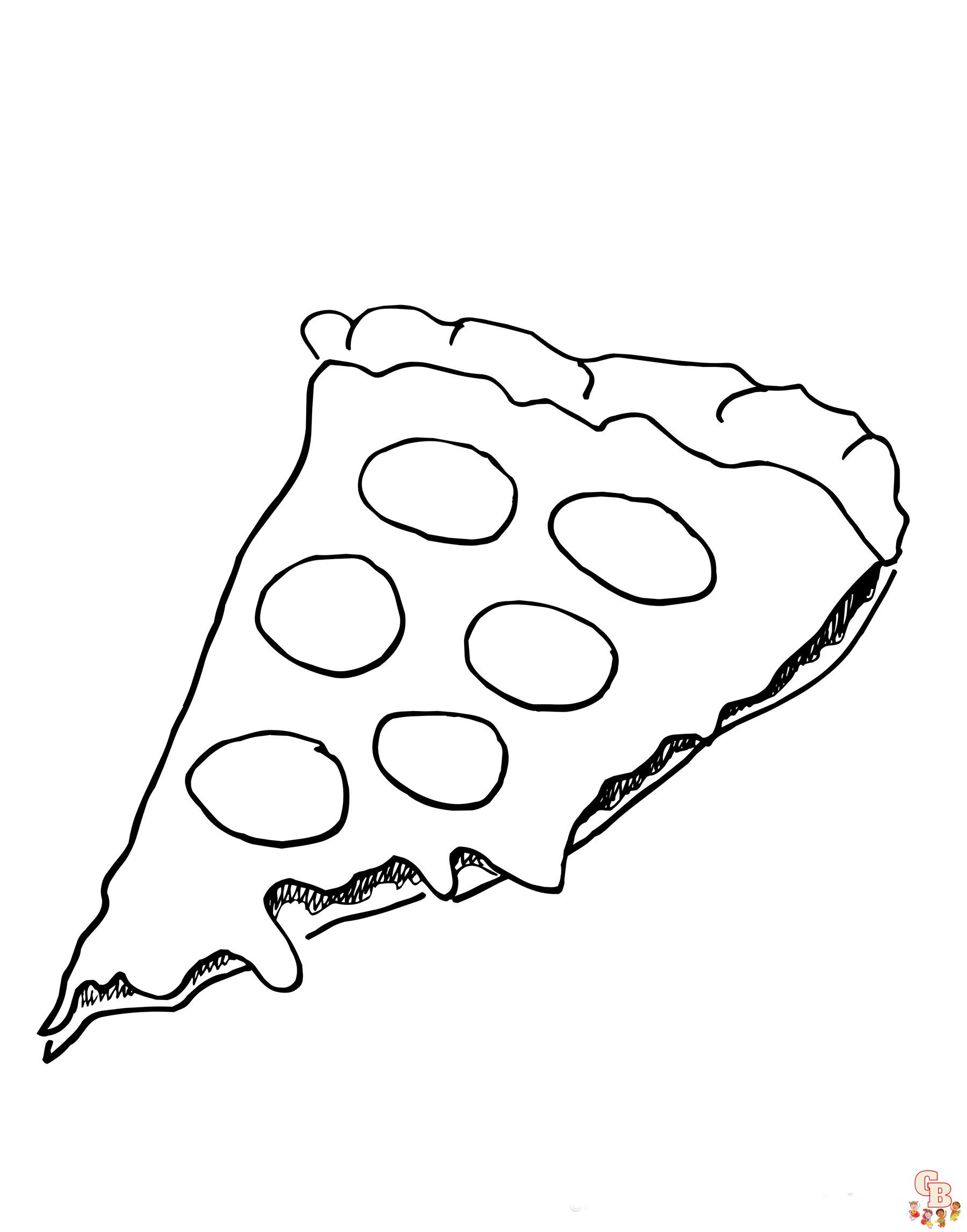 Coloriage Pizza