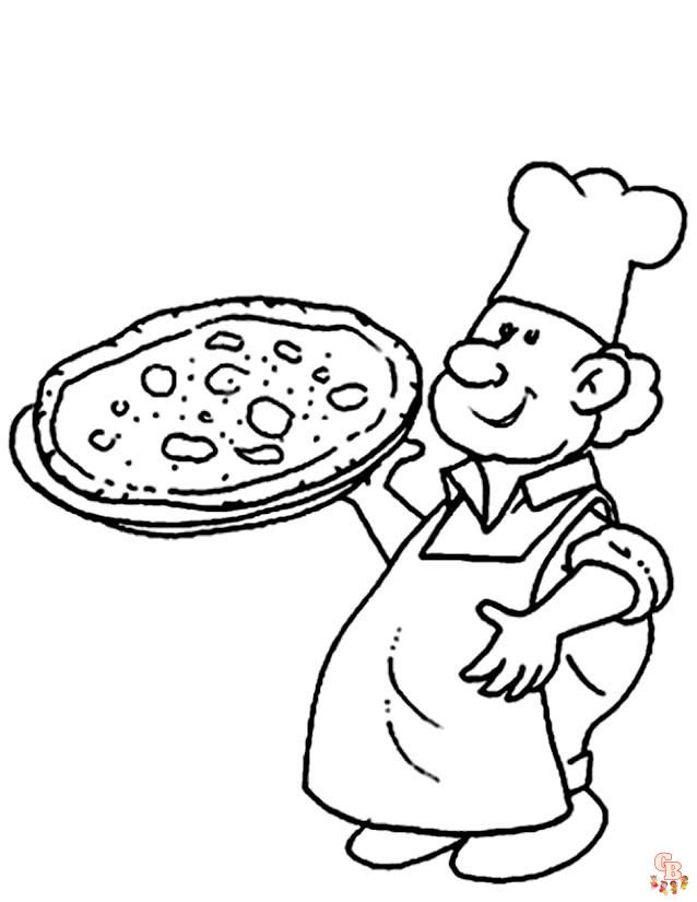 Coloriage Pizza