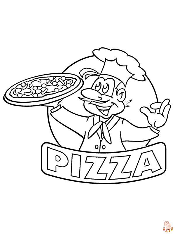 Coloriage Pizza