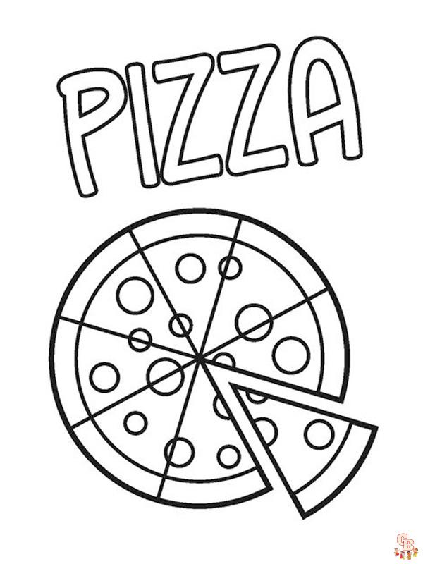 Coloriage Pizza