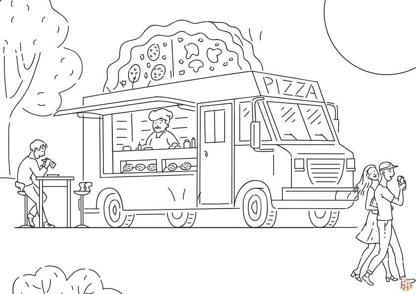 Coloriage Pizza