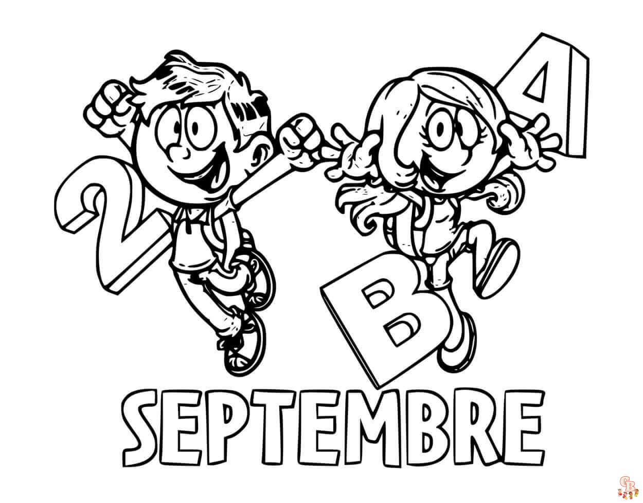 Coloriage Septembre