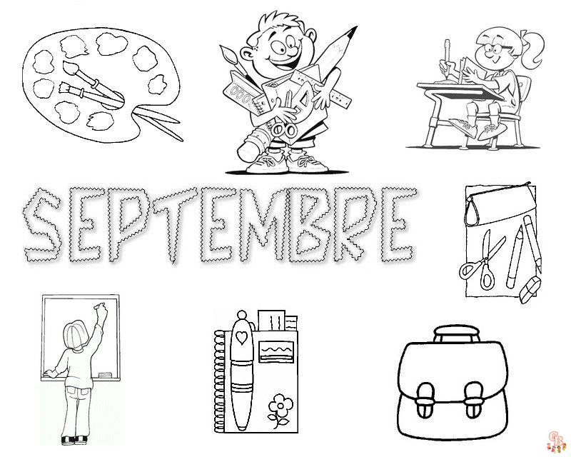 Coloriage Septembre