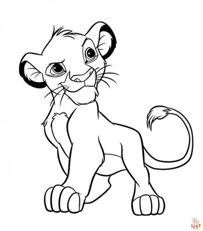 Coloriage Simba