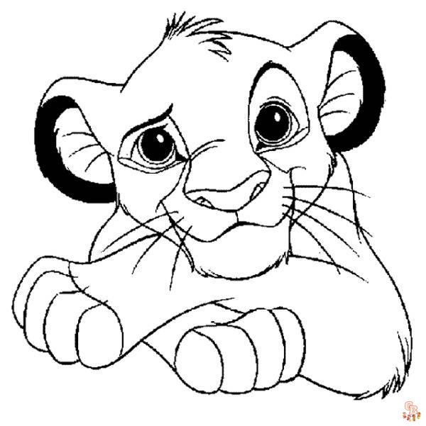 Coloriage Simba