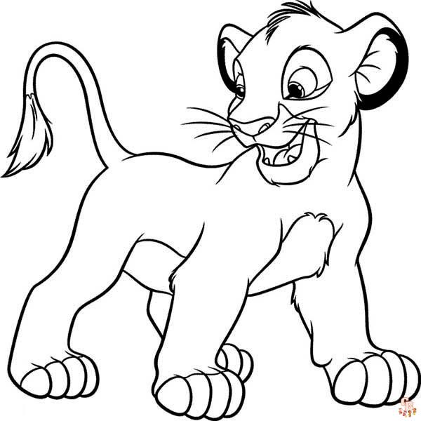 Coloriage Simba