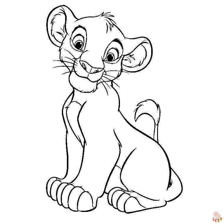 Coloriage Simba