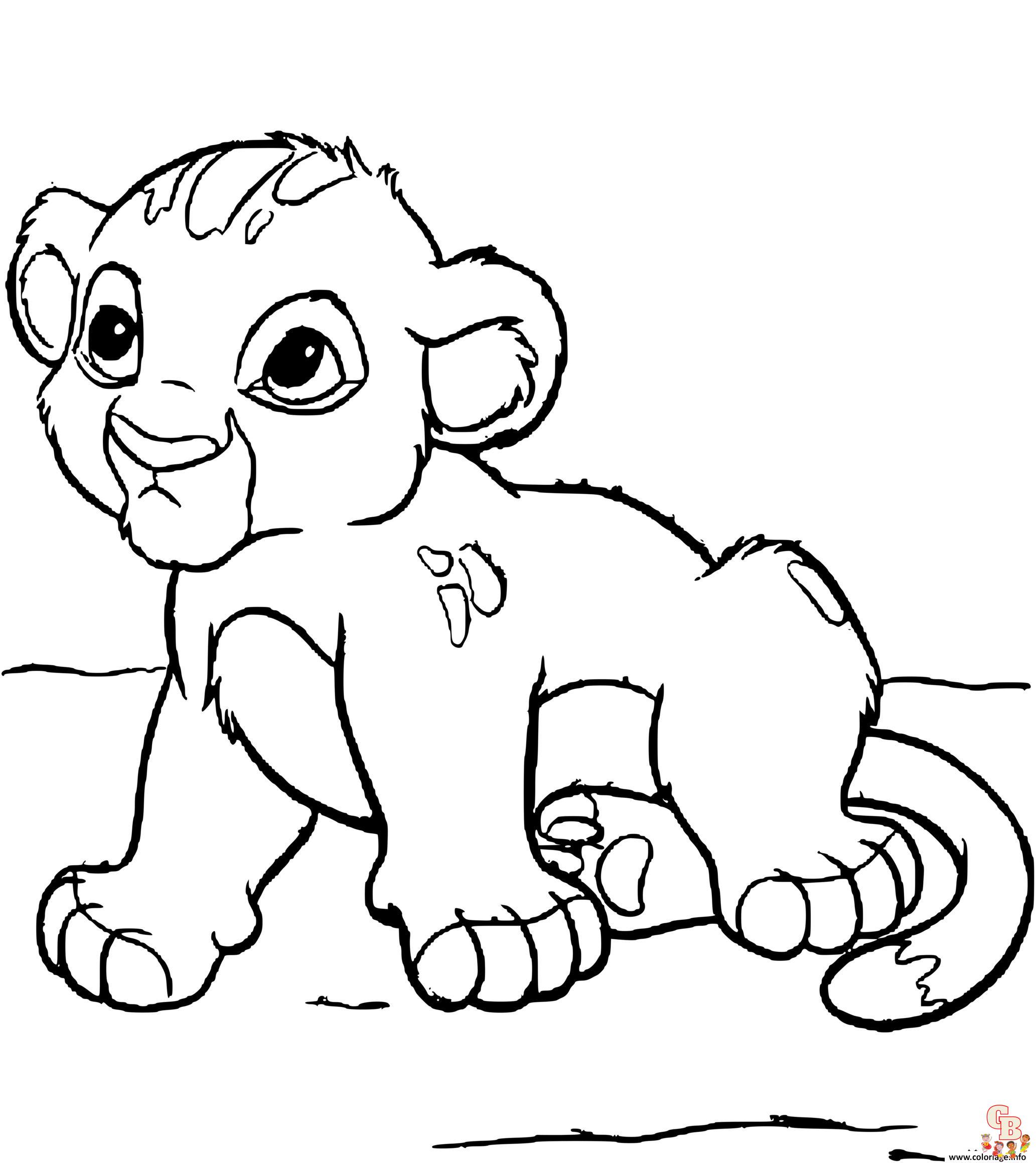 Coloriage Simba