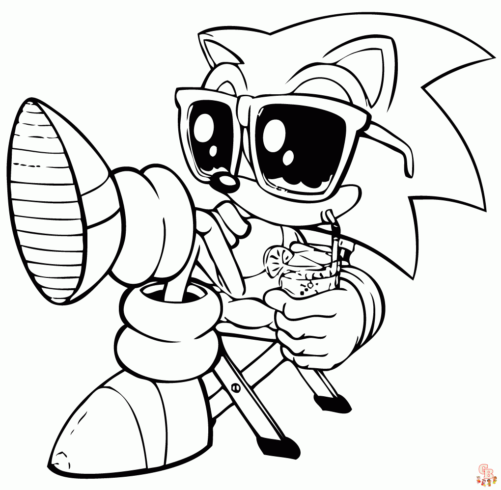 Coloriage Sonic