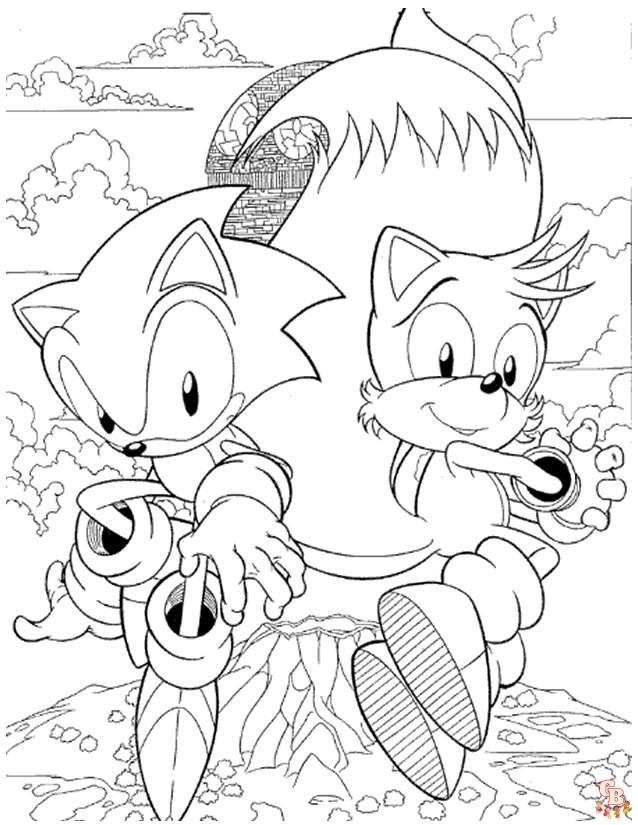 Coloriage Sonic