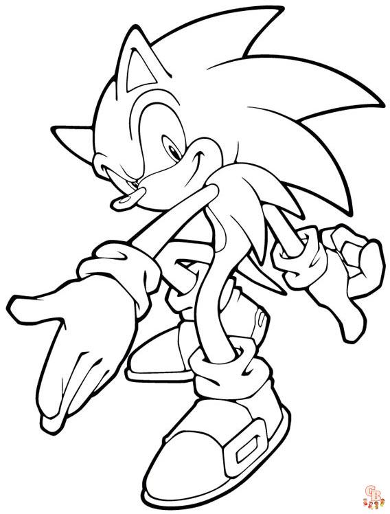 Coloriage Sonic