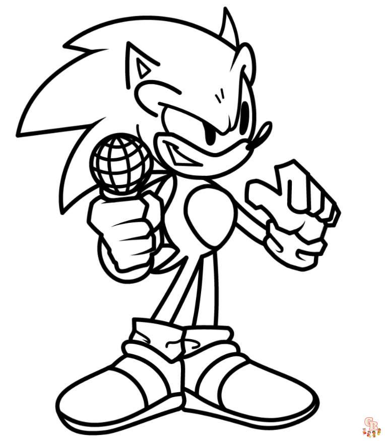 Coloriage Sonic