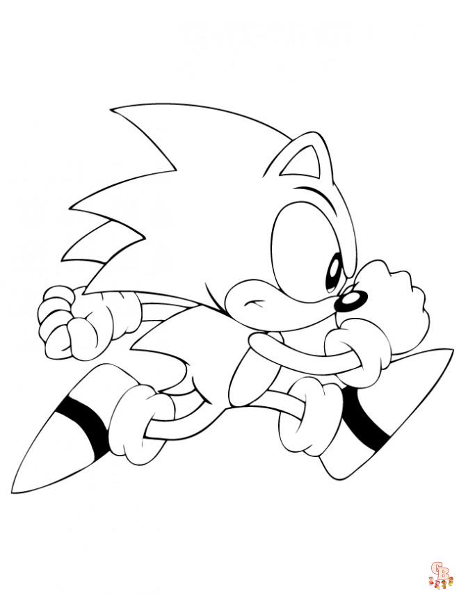 Coloriage Sonic