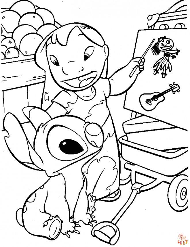 Coloriage Stitch