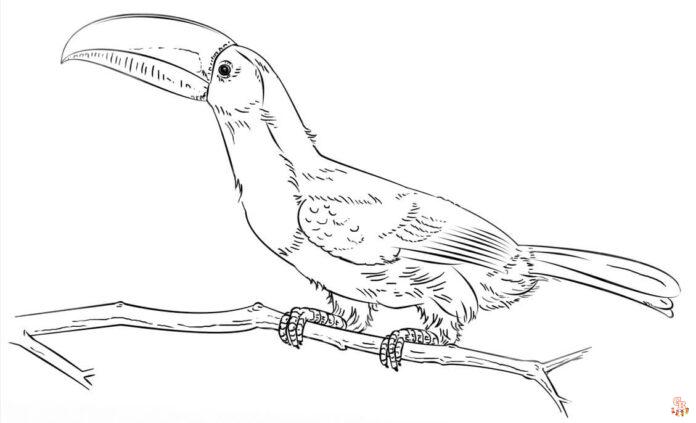 Coloriage Toucan