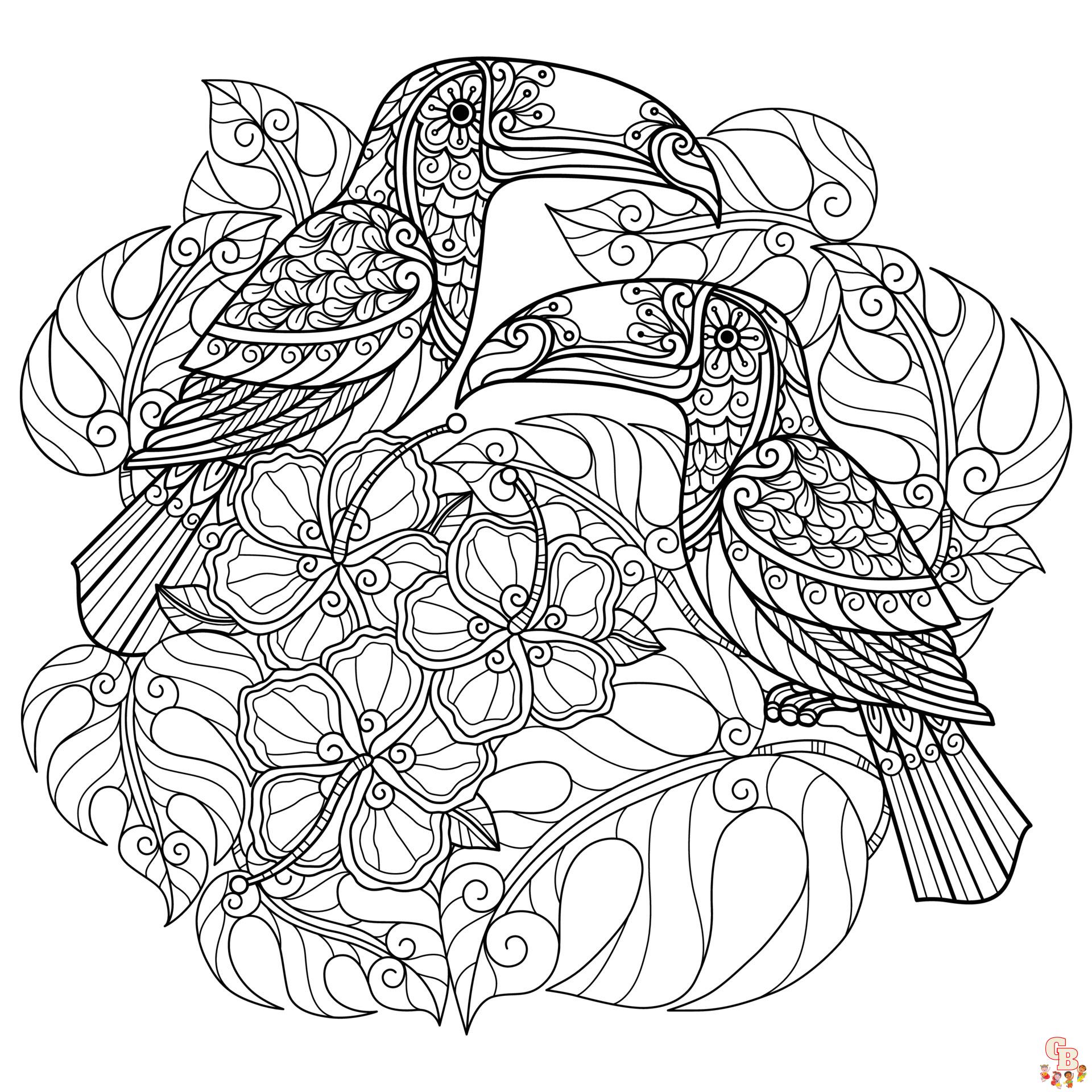 Coloriage Toucan