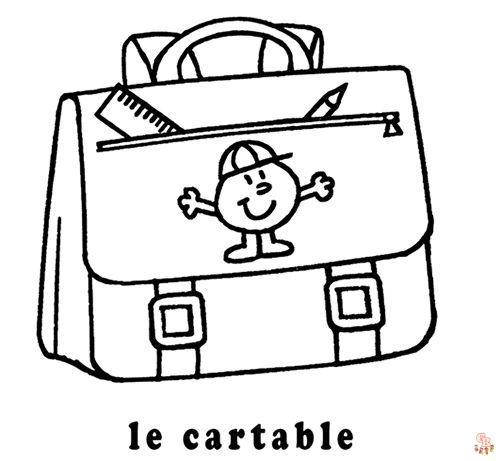 Coloriage cartable