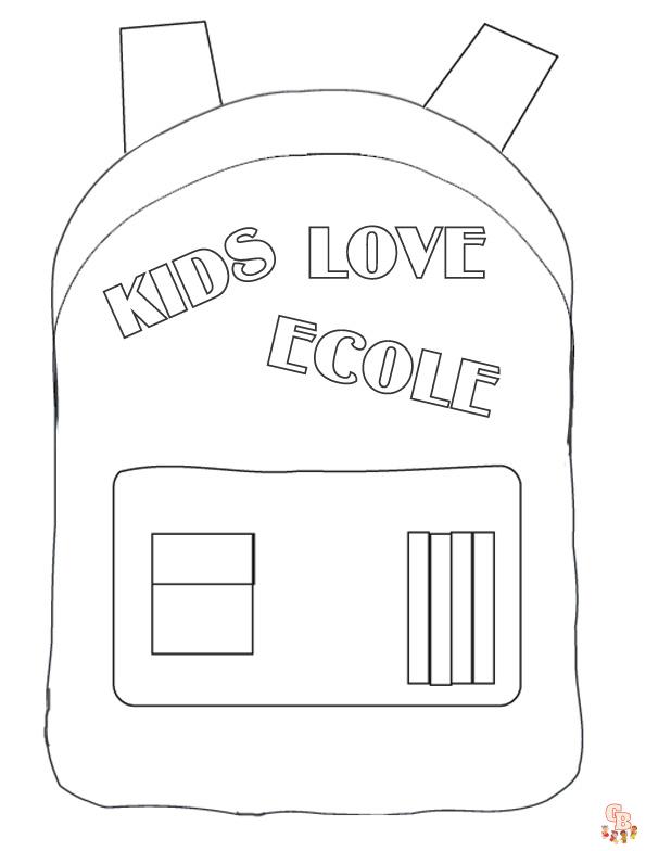 Coloriage cartable