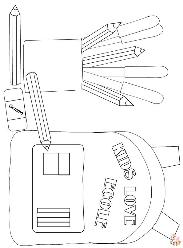 Coloriage cartable